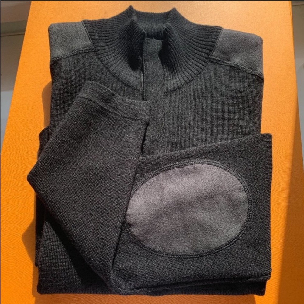 BOSS Hugo Boss Macabe Virgin Wool Patch Sweater